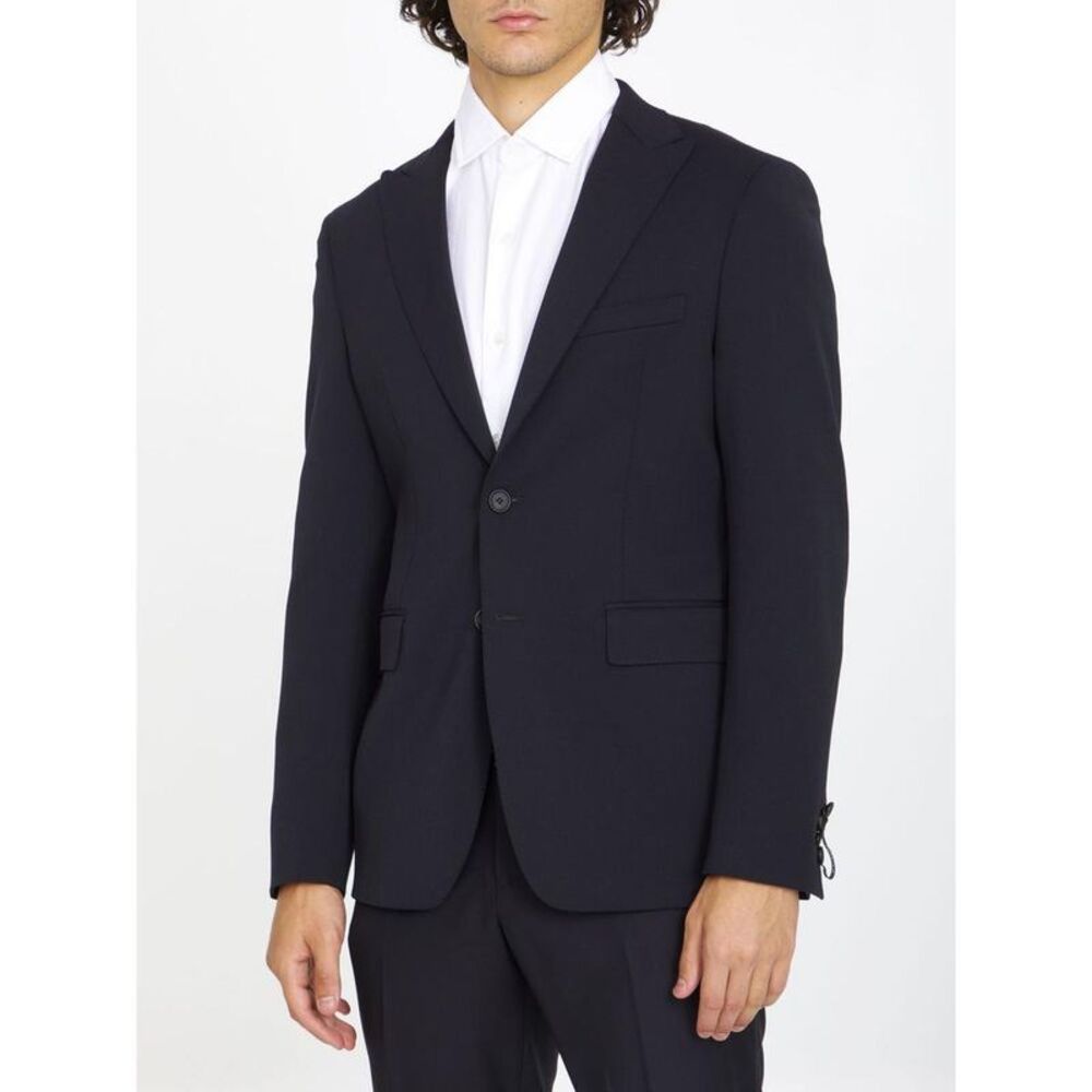 TONELLO Men's Wool Blend Blazer Men BLACK Outerwear